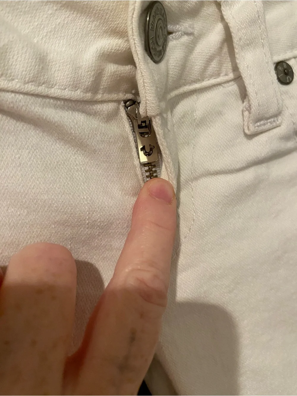 True Religion White Slim Jeans